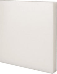 Made in USA - 1 Ft. Long x 6 Inch Wide x 3/4 Inch High, Acetal, Rectangular Plastic Bar - Natural - Exact Tooling