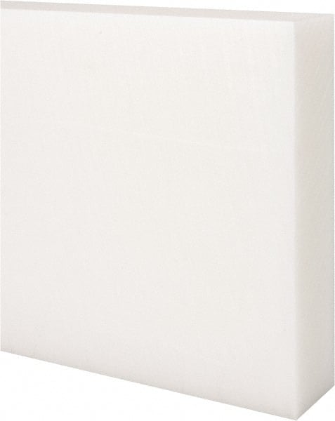 Made in USA - 1' x 6" x 1-1/2" Natural (Color) Acetal Rectangular Bar - Exact Tooling