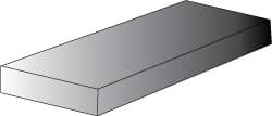 Made in USA - 1" Thick x 24" Wide x 3' Long, Polyethylene (UHMW) Sheet - Black, Antistatic Grade - Exact Tooling