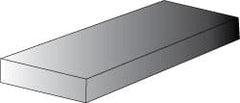Made in USA - 1" Thick x 24" Wide x 3' Long, Polyethylene (UHMW) Sheet - Black, Antistatic Grade - Exact Tooling