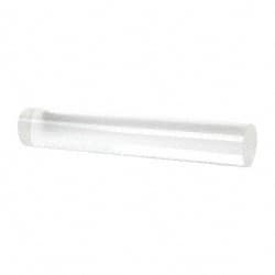 Made in USA - 1' Long, 2" Diam, Acrylic Plastic Rod - Clear - Exact Tooling