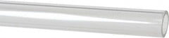 Made in USA - 3/4 Inch Outside Diameter x 6 Ft. Long, Plastic Round Tube - Acrylic - Exact Tooling
