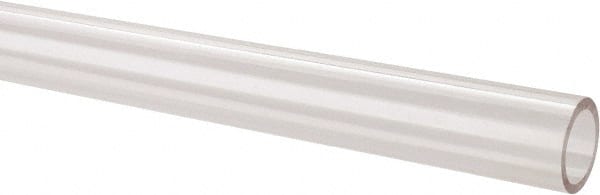 Made in USA - 1 Inch Outside Diameter x 6 Ft. Long, Plastic Round Tube - Acrylic - Exact Tooling