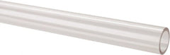 Made in USA - 1 Inch Outside Diameter x 6 Ft. Long, Plastic Round Tube - Acrylic - Exact Tooling