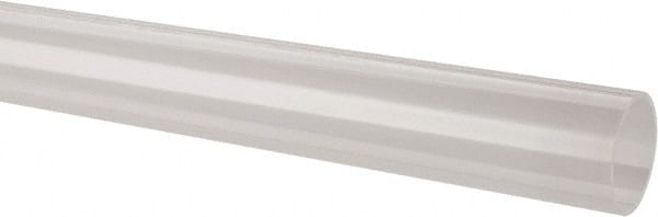 Made in USA - 1-1/4 Inch Outside Diameter x 6 Ft. Long, Plastic Round Tube - Acrylic - Exact Tooling