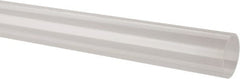 Made in USA - 1-1/4 Inch Outside Diameter x 6 Ft. Long, Plastic Round Tube - Acrylic - Exact Tooling