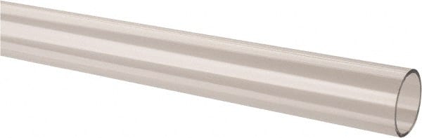 Made in USA - 2 Inch Outside Diameter x 6 Ft. Long, Plastic Round Tube - Acrylic - Exact Tooling