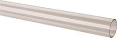 Made in USA - 2 Inch Outside Diameter x 6 Ft. Long, Plastic Round Tube - Acrylic - Exact Tooling