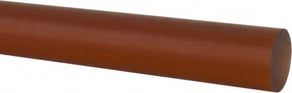Made in USA - 1' Long, 1-1/2" Diam, PVDF Plastic Rod - White - Exact Tooling