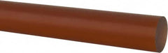 Made in USA - 1' Long, 1-1/2" Diam, PVDF Plastic Rod - White - Exact Tooling