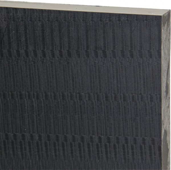 Made in USA - 1/2" Thick x 24" Wide x 2' Long, Noryl (PPO) Sheet - Black - Exact Tooling