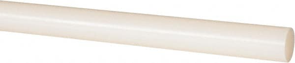 Made in USA - 2' Long, 7/8" Diam, Nylon 6/6 Plastic Rod - Natural (Color) - Exact Tooling