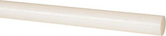 Made in USA - 2' Long, 7/8" Diam, Nylon 6/6 Plastic Rod - Natural (Color) - Exact Tooling