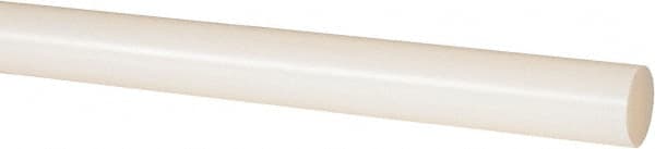 Made in USA - 8' Long, 7/8" Diam, Nylon 6/6 Plastic Rod - Natural (Color) - Exact Tooling