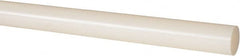 Made in USA - 2' Long, 1" Diam, Nylon 6/6 Plastic Rod - Natural (Color) - Exact Tooling