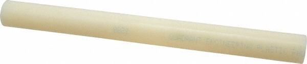 Made in USA - 1' Long, 1-1/8" Diam, Nylon 6/6 Plastic Rod - Natural (Color) - Exact Tooling