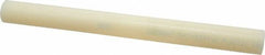 Made in USA - 1' Long, 1-1/8" Diam, Nylon 6/6 Plastic Rod - Natural (Color) - Exact Tooling