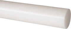 Made in USA - 8' Long, 1-3/4" Diam, Nylon 6/6 Plastic Rod - Natural (Color) - Exact Tooling