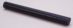 Made in USA - 2' Long, 1-1/2" Diam, Nylon 6/6 Plastic Rod - Black - Exact Tooling