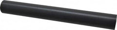 Made in USA - 1' Long, 1-1/2" Diam, Nylon 6/6 Plastic Rod - Black - Exact Tooling