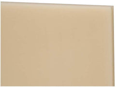 Made in USA - 1/4" Thick x 24" Wide x 4' Long, Nylon 6/6 Sheet - Natural - Exact Tooling