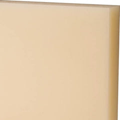 Made in USA - 3/4" Thick x 12" Wide x 2' Long, Nylon 6/6 Sheet - Natural - Exact Tooling