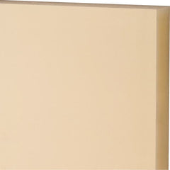 Made in USA - 1" Thick x 12" Wide x 1' Long, Nylon 6/6 Sheet - Natural - Exact Tooling