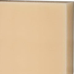 Made in USA - 2" Thick x 12" Wide x 1' Long, Nylon 6/6 Sheet - Natural - Exact Tooling