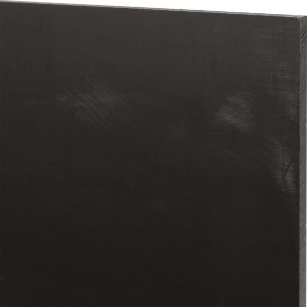 Made in USA - 1/4" Thick x 12" Wide x 1' Long, Nylon 6/6 (MDS-Filled) Sheet - Black - Exact Tooling