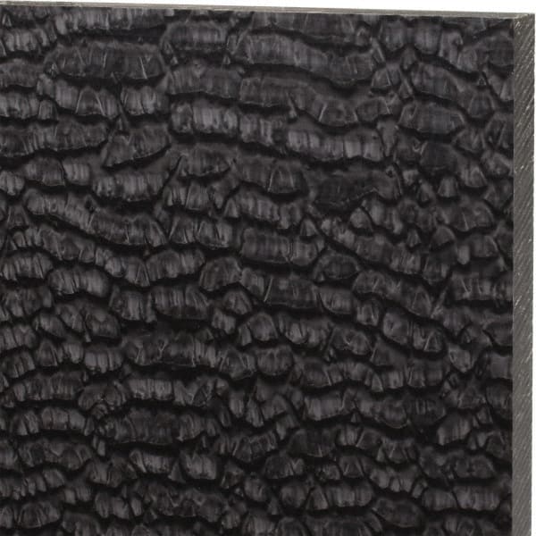 Made in USA - 1/2" Thick x 12" Wide x 1' Long, Nylon 6/6 (MDS-Filled) Sheet - Black - Exact Tooling