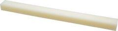 Made in USA - 1 Ft. Long x 1 Inch Wide x 3/4 Inch High, Nylon, Rectangular Plastic Bar - Natural - Exact Tooling