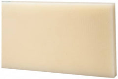 Made in USA - 2' x 6" x 5/8" Natural (Color) Nylon 6/6 Rectangular Bar - Exact Tooling