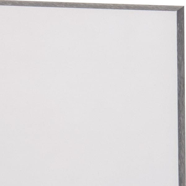 Made in USA - 1/2" Thick x 48" Wide x 8' Long, Polycarbonate Sheet - Abrasion Resistant Grade - Exact Tooling