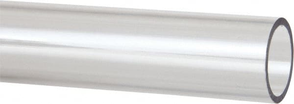 Made in USA - 1-1/4 Inch Outside Diameter x 4 Ft. Long, Plastic Round Tube - Polycarbonate - Exact Tooling