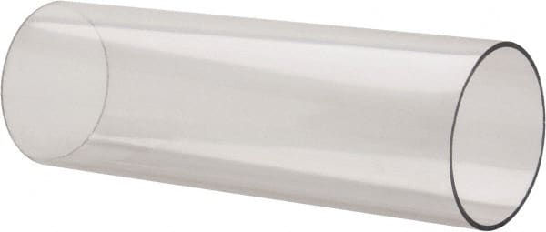 Made in USA - 3 Inch Outside Diameter x 4 Ft. Long, Plastic Round Tube - Polycarbonate - Exact Tooling