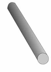 Made in USA - 2' Long, 2-1/4" Diam, Acetal (PTFE-Filled) Plastic Rod - Brown - Exact Tooling