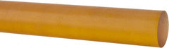 Made in USA - 4' Long, 3/8" Diam, Polyetherimide (PEI) Plastic Rod - Natural (Color) - Exact Tooling