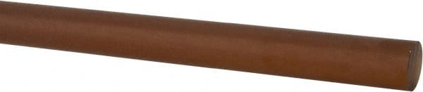 Made in USA - 8' Long, 1/2" Diam, Polyetherimide (PEI) Plastic Rod - Natural (Color) - Exact Tooling