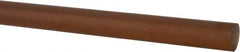 Made in USA - 8' Long, 1/2" Diam, Polyetherimide (PEI) Plastic Rod - Natural (Color) - Exact Tooling