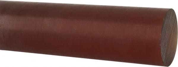 Made in USA - 4' Long, 1-1/2" Diam, Polyetherimide (PEI) Plastic Rod - Natural (Color) - Exact Tooling