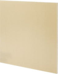 Made in USA - 1/4" Thick x 24" Wide x 2' Long, Epoxyglass Laminate (G10/F4) Sheet - Mustard Yellow, ±0.022 Tolerance - Exact Tooling