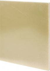 Made in USA - 1/2" Thick x 24" Wide x 3' Long, Epoxyglass Laminate (G10/F4) Sheet - Mustard Yellow, ±0.036 Tolerance - Exact Tooling