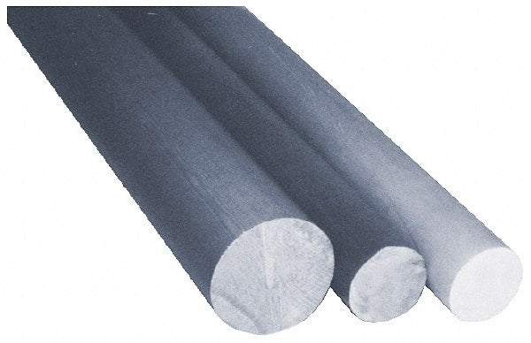 Made in USA - 4' Long, 9/16" Diam, Glass-Cloth Melamine Laminate (G5/G9) Plastic Rod - Grayish Brown - Exact Tooling
