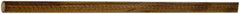 Made in USA - 4' Long, 1/2" Diam, Canvas Phenolic Laminate (C/CE) Plastic Rod - Tan-Brown - Exact Tooling
