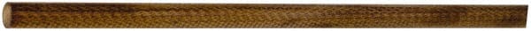 Made in USA - 4' Long, 5/16" Diam, Canvas Phenolic Laminate (C/CE) Plastic Rod - Tan-Brown - Exact Tooling