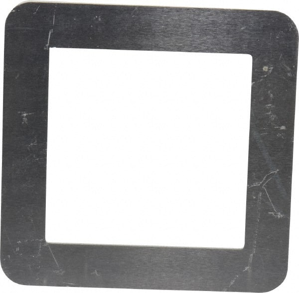 Made in USA - Aluminum Bellows Mounting Flange - 2 x 2 Inch Inside Square - Exact Tooling