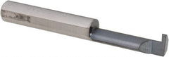 Scientific Cutting Tools - 0.063" Groove Width, 0.312" Min Hole Diam, 1" Max Hole Depth, Retaining Ring Grooving Tool - 0.11" Projection, 1-1/2" Shank Length, 2-1/2" OAL, Solid Carbide, AlTiN+ Finish - Exact Tooling