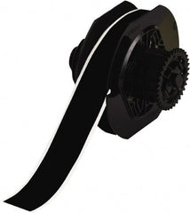 Brady - 1-1/8" Wide x 1,200" Long, Black Vinyl Tape - For BBP30 Label Printer, BBP33 Label Printer, BBP35 Multicolor Sign & Label Printer, BBP37 Color & Cut Sign & Label Printer, BradyPrinter S3100, BBP31 Sign & Label Printer - Exact Tooling
