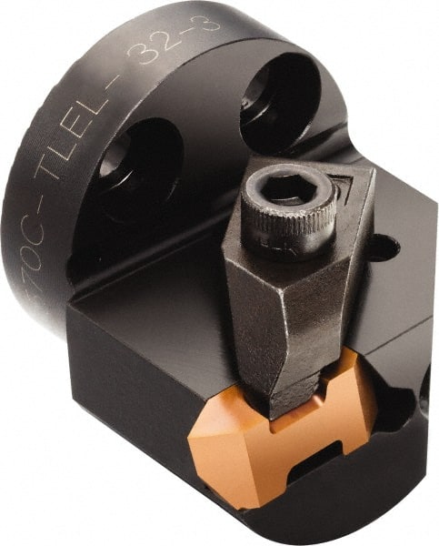 Sandvik Coromant - 570C-TLER/L Insert, 1.3386" Head Length, Modular Grooving Blade Holder Head - Right Hand Cut, System Size 32, Series Top Lok - Exact Tooling