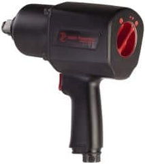 PRO-SOURCE - 3/4" Drive, 6,200 RPM, 1,300 Ft/Lb Torque Impact Wrench - Pistol Grip Handle, 9 CFM, 3/8" Inlet - Exact Tooling